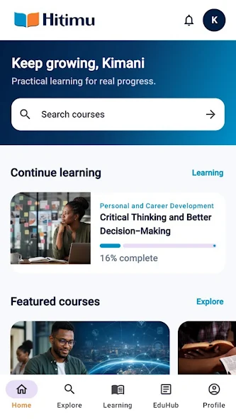 Hitimu Academy app screenshot